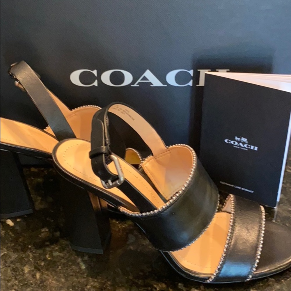 Coach Black Sandals ~ SUPER CUTE